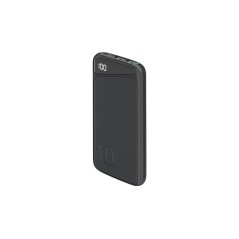 Goobay Powerbank 10000mAh Black - High Capacity, Fast Charging, Perfect for On-the-Go!